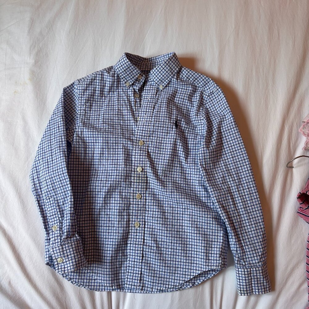 Ralph Lauren Checked Blue Boys Shirt